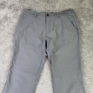 Adidas Pants Men’s 33x34 Gray Straight Leg Mid Rise Performane Golf